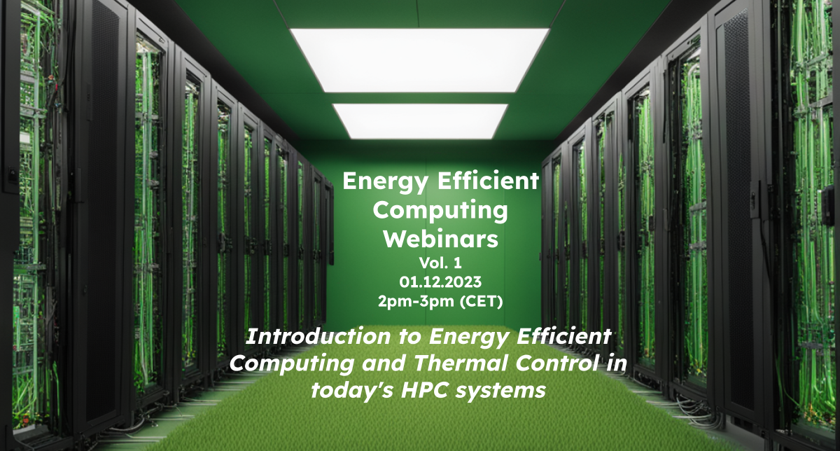 Energy Efficient Computing Webinars