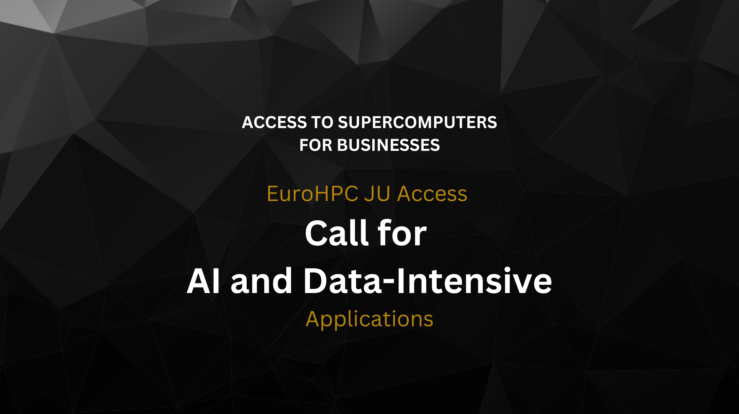 EuroHPC JU Access Call for AI and Data-Intensive Applications(4)